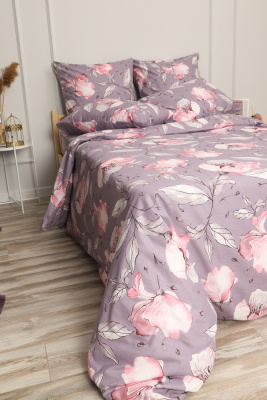 Пододеяльник бязь ГОСТ Азалия фиолетовый